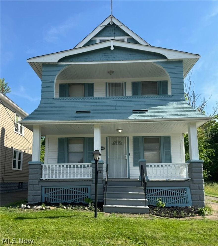 Discover an exceptional investment opportunity with this turn-key duplex located in a thriving, up-and-coming neighborhood near the Cleveland Clinic. This move-in-ready property offers two distinct units with fantastic rental potential. The lower unit features 2 bedrooms and 1 bath, with an estimated maximum rental income of $1,329 per month. The upper unit offers 3 bedrooms and 1 bath, with an estimated maximum rental income of $1,720 per month.  Both units have been meticulously upgraded. Recent updates include a brand new roof, new hot water tanks, new furnaces, and updated electrical systems. Whether you're looking to expand your rental portfolio or seeking a multi-family home for personal use, this duplex is a prime choice. Don’t miss out on this incredible opportunity to own a property in a desirable and growing Cleveland neighborhood! Schedule your showing today and experience the potential of this impressive duplex totally a potential monthly return of $3049 monthly- yearly at $36,588.