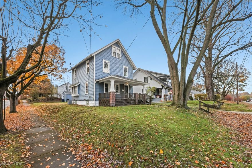 Discover this charming Colonial-style home situated on a spacious corner lot in Ellet neighborhood. Offering over 1,600 sq. ft. of living space, this beautifully updated 3-bedroom, 1-bath home blends timeless character with modern comfort. Inside you will find stunning original woodwork, high ceilings, and an abundance of natural light throughout. The newly remodeled kitchen features brand-new appliances, fresh cabinetry, and updated finishes, while the newly refreshed bathroom and fresh paint throughout make this home truly move-in ready. New carpeting extends into the generous 27’ x 11’ finished attic, providing a versatile bonus room perfect for a home office, studio, guest area, or hobby space. Enjoy outdoor living on the large covered front porch—ideal for relaxing—or the expansive back deck, great for entertaining. The sizable corner lot offers plenty of room to play, garden, or create your dream outdoor setup. With great bones, thoughtful updates, and endless potential, this home is ready for its next chapter. Whether you’re searching for your first home, a long-term residence, or an investment opportunity, this one has it all. Located in Ellet Schools and close to parks, shopping, and major highways, you won’t want to miss this wonderful opportunity!