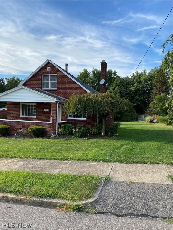 All Brick 4 bedroom 2 bath cape cod on a double lot 80 x 156. Spacious room, lots of closet space in this 1512 square foot home. Open floor plan for living room with fireplace, dinning room and Kitchen areas, Updated main Bath and additional bath in basement. Additional rooms and possibilities for the basement area.