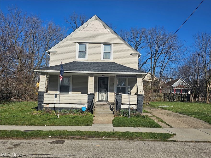 ** Fixer upper / Investor special** 3 Bedroom bungalow 1 Bedroom on main floor and 2 on the 2nd floor.  Living room, and dining room.  New roof and gutters summer 2023. PROPERTY BEING SOLD AS-IS.