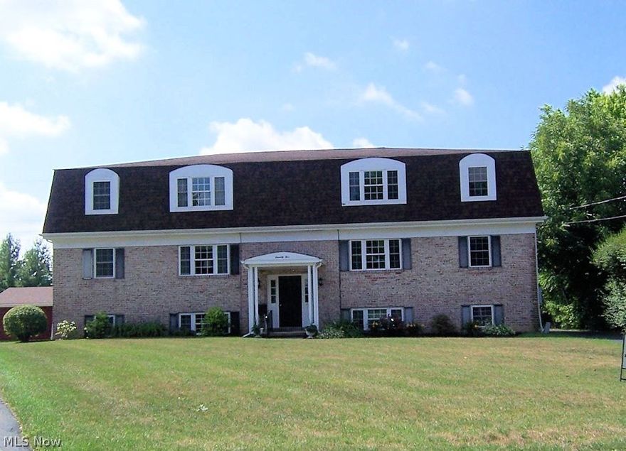 All brick 6 plex in Boardman.  Five of the 6 units feature living room, dining room, kitchen with some updates, and two bedrooms with 1 full bath and measure approx. 882 SF each.  The 6th unit has a third possible bedroom or office.  Building has newer roof.  Parking area, driveway, lawn and landscape have been replaced.  New windows throughout and new sliding doors to balconies on second and third floor have been installed. Two laundry area (one on lower level and one on main level) with coin operated washer and dryers.  Each unit pays their own electric bill which includes air conditioning.  Each unit has its own furnace but they are on 1 gas meter.  Gas and water are included with rent.  Three units are currently on month to month rent. The other 3 units ( $600, $650 & $700. ) are under lease.  Units on second and third floor each have 10x6 balcony accessible from the kitchen.  Building has new hwt. Each unit has one covered parking space and there is plenty of room for additional p