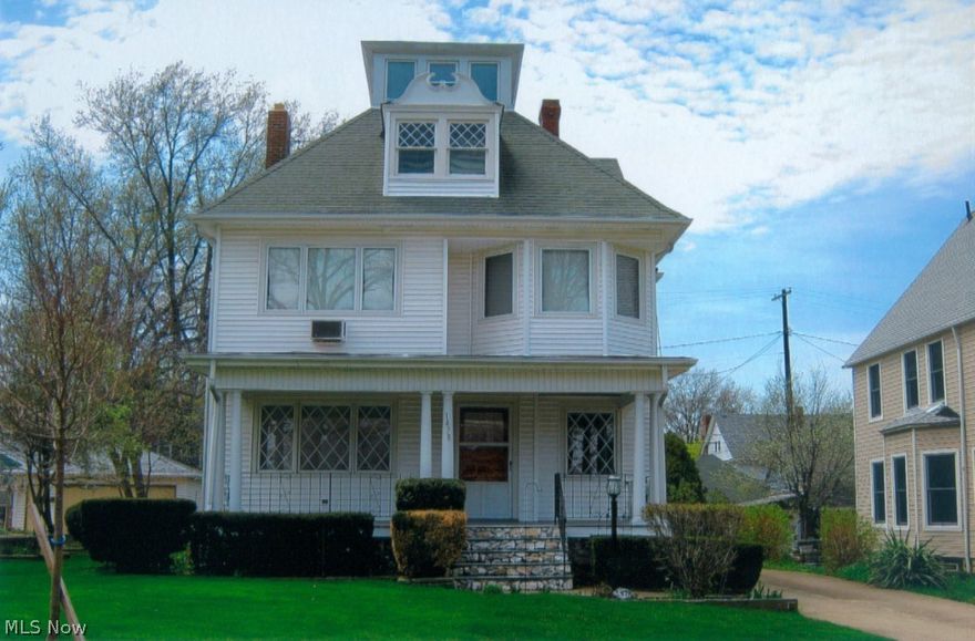 The entire home has all major improvements completed.  All outside walls have new fiberglass insulation and new drywall.  All replaced walls have been newly painted and new Pella (top of the line) windows added all around.  Basement is divided and semi finished with a full bath.  A 1/2 bath is installed on 1st floor.  A very large covered deck with trellises off the rear of the living room provides a comfortable and quiet space for summer relaxation.  A new over-sized 2 1/2 car garage with workshop ideal for the handyman or hobby worker.  The entire home is completely repainted and very clean.  The 3rd floor widow's walk has a beautiful view in all 4 directions.  This home is in pristine ready to move in condition.  Ready for immediate occupancy