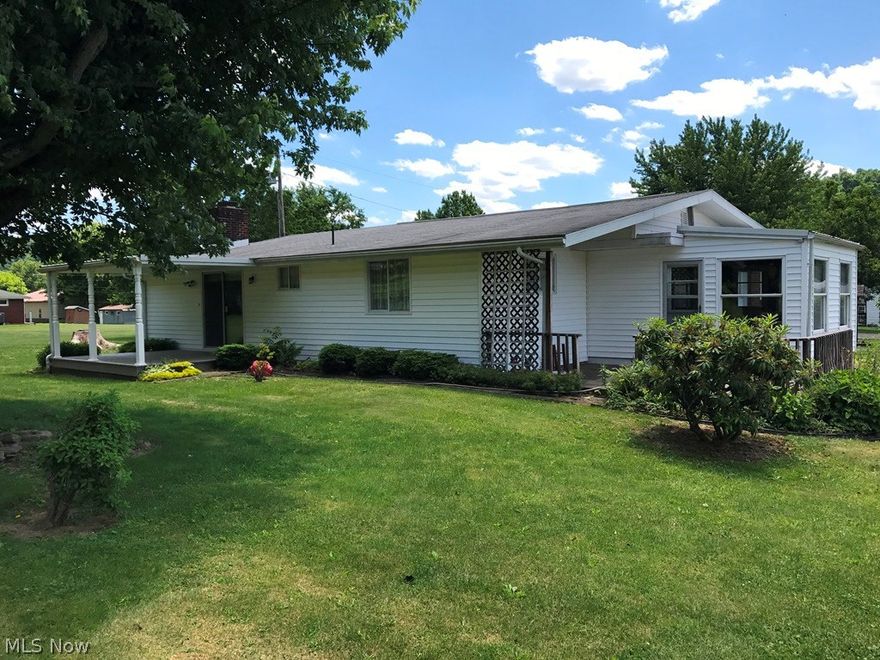 Charming ranch home with large family and living rooms, sun room and cozy stone fireplace situated on over two flat acres of land. Paved driveway offers Easy access Two car, detached garage with a spacious workshop with an additional sun room.  Lovely home and lot close to town yet in a quiet country setting.  Pick up your poles and take a short walk over to Rokeby Locke and enjoy a day of fishing.  Don't let this home slip away!
