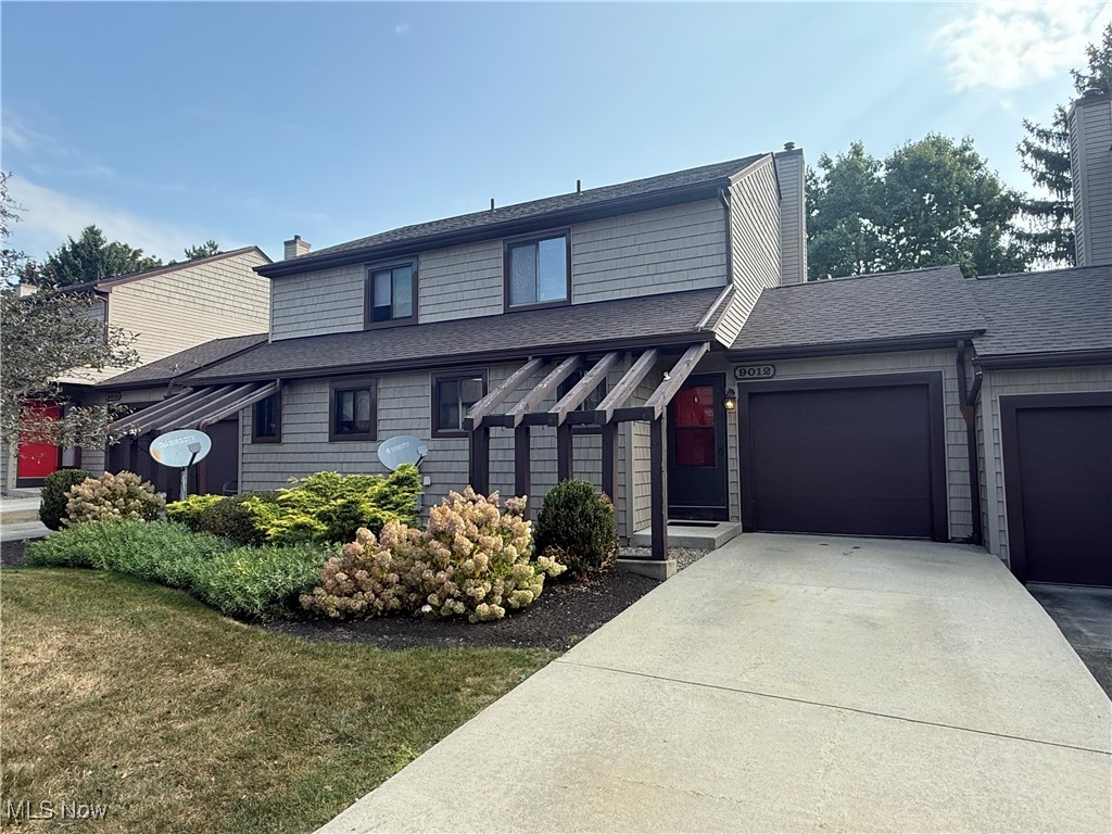 Simply Unpack and start Enjoying 9012 Patriot Dr located in Town Square!! This 2 Bed, 1.5 Bath Condo is just waiting for you. The Main floor offers you an Updated Kitchen, Spacious Family Room with an adjacent Dining Area along with a Half Bath. Both Bedrooms are upstairs allowing you Privacy from the Living Area and also has a hall Full Bathroom. The Basement is Perfect for Storage or you could Easily add some Extra Finished Area if desired. A Private Patio Outback is the Perfect Compliment to the Indoor Spaces. Per Owner HWT 2025, Roof & Siding 2023 (by association). Set up your Showing Today and see all that this Condo has to Offer!