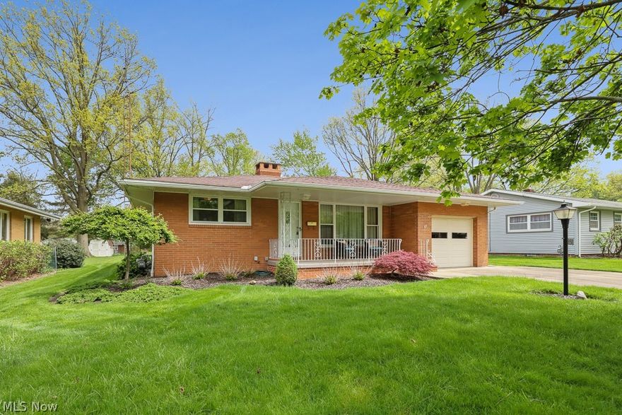 Meticulously maintained brick ranch.   This home offers 2 spacious bedrooms 2 bathrooms, nice size kitchen with solid surface countertops, cozy living room with newer carpet and gas fireplace, and loads of closet space.   The welcoming front porch is perfect for relaxing !  The wonderful back yard is spacious with a nice size patio & shed for additional storage.   

This home offers newer windows, roof, and mechanicals.  To find a home that has been loved by the same owners for years is a true gem!!  Call today for your private showing.