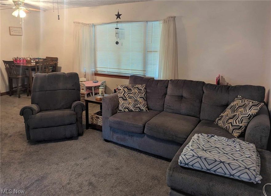 Enjoy the convenience of one floor living in this adorable, move in ready home! With a newer roof and carpet you just need to add your personal touches with some paint and style to feel right at home. Head out back to enjoy your favorite beverage on the porch swing while you relax or perhaps you can add a patio set and grill for those summer cookouts with family and friends. The large back yard has tons of options whether you love to entertain or enjoy the peace and quiet. The one car attached garage will keep you warm and dry no matter what the weather outdoors is up to! Get those pre-approval letters ready and schedule your showing before it's too late.