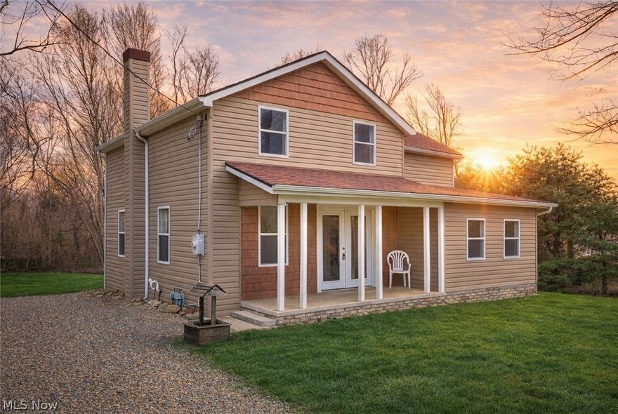 Completely remodeled and move-in ready, 744 Wooster Street in Canal Fulton offers the perfect blend of modern updates and timeless charm, all set on a full acre. This 3 bedroom, 1 bathroom home has been extensively renovated, with major improvements including new central air, furnace, hot water tank, dishwasher, microwave, range, refrigerator, windows, plumbing, electrical and panel, water and gas service lines, insulation, and drywall, all completed in 2025. A new roof was installed in 2017, and the exterior features updated vinyl siding, doors, and trim, creating standout curb appeal with double front French doors and a welcoming covered porch. Inside, the living room greets you upon entry and flows into a spacious eat-in kitchen with custom cabinetry, granite countertops, and stainless steel appliances. The living room, kitchen, and upstairs feature oak hardwood flooring. The first floor bedroom offers cozy plush carpet and spacious closet room. The first floor is also home to the generously sized full bath with tile, a soaking tub, and separate shower providing convenient main level living. A mudroom with built in storage and a laundry and utility room that can double as a pantry add everyday functionality. Upstairs, you will find two additional bedrooms and a versatile loft space perfect for an office or lounge area. This is a rare opportunity to own a fully updated home on acreage with thoughtful design and quality finishes throughout. Don't miss out and schedule your private showing today!