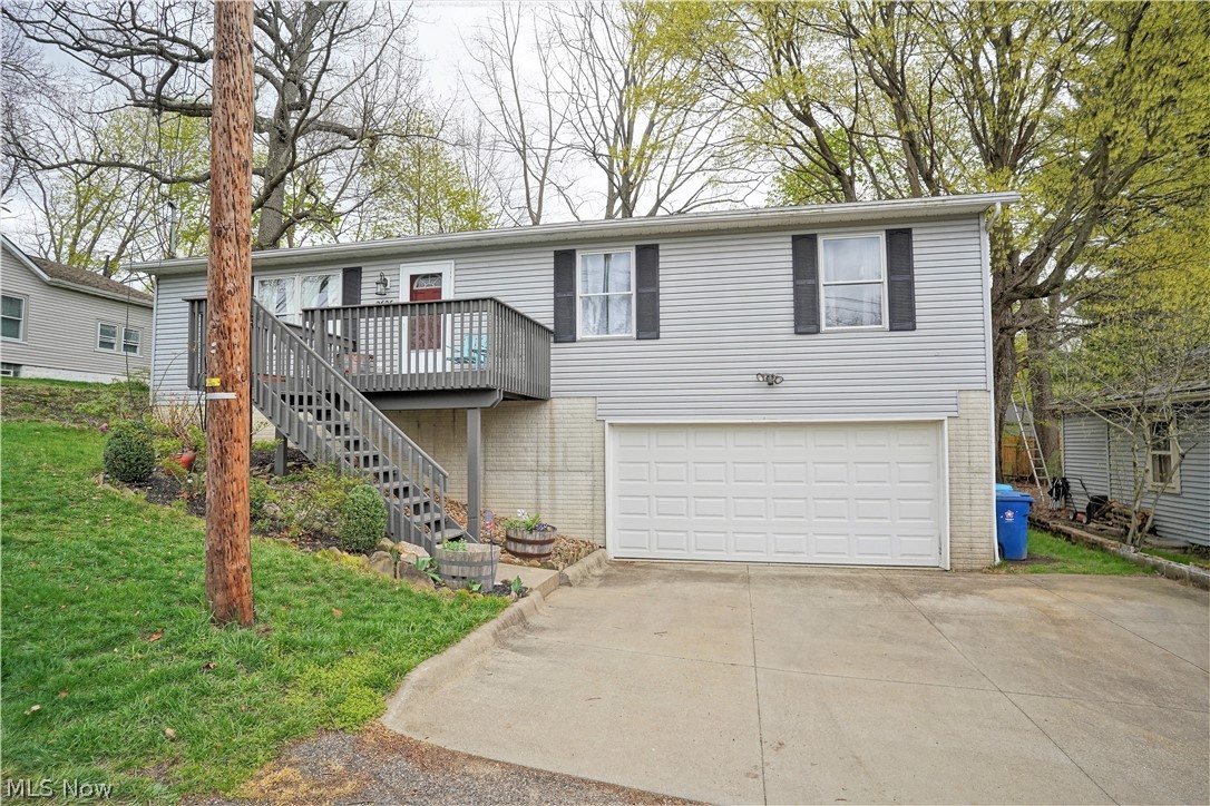 Super cute 3 bedroom, 2 bath home with a fenced in yard! Inside you'll enjoy many updates including new floors throughout the home, newly finished basement and updated baths! This home features a large eat in kitchen open to the living room. Enjoy the convenient location to the lake this summer! Home warranty included Call your favorite Realtor and schedule your appointment today!