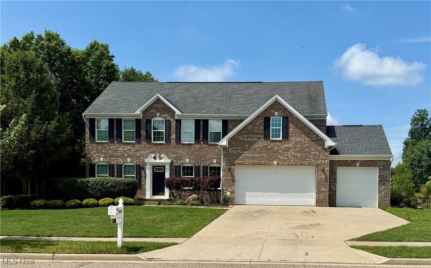 Welcome to this spacious and beautifully maintained colonial in the desirable Green Local School District! With over 3,000 square feet, this home offers a smart layout, flexible living spaces, and thoughtful features throughout. The main floor includes an open concept kitchen, family room, and bright morning room, perfect for everyday living and entertaining. You'll also find a formal dining room, a convenient mudroom, half bath, and a large front room that works well as an office, formal living space, or playroom. Upstairs, you’ll find five generously sized bedrooms, including the master suite along with second floor laundry, adding even more convenience. The lower level is partially finished and already plumbed for a full bath, offering endless potential for additional living space. One of the standout features is the oversized 3-car garage with 8-foot doors, hot and cold water and a drain, ideal for car lovers, hobbyists, or extra storage. If you’re looking for a home that offers space, versatility, and great value in a prime location, this one is a must see!