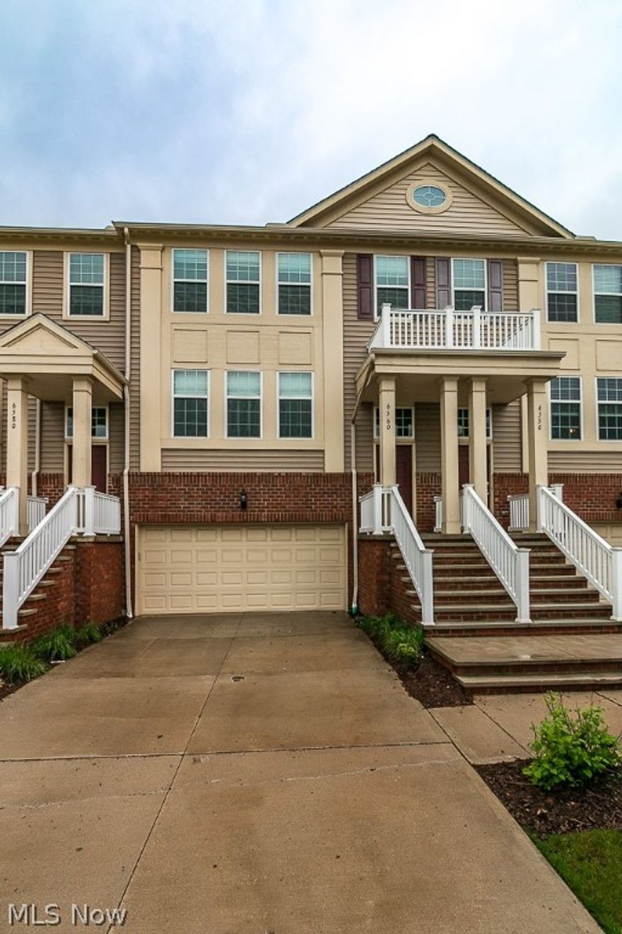 Beautiful 3 bedroom, 3.5 bath townhome in desirable Pointe at Sterling Lakes.  Move in ready with beautiful hardwood floors throughout the main level. Great room features a custom gas stone fireplace with barn beam mantle.  Updated kitchen with white cabinetry, granite countertops, tile backsplash, under cabinet lights, stainless appliances, pantry and kitchen island which includes a wine fridge.  Dining room has a glass door which leads out to a deck to view the backyard.  Upstairs you will find the huge Master suite with a walk in closet, recessed lighting and a master bath with separate double sinks, granite counters, tile flooring, soaking tub and shower.  There is also an additional full bath with tile flooring and double sinks and two additional nice sized bedrooms; one has a walk in closet.   The finished walk out lower level has a den/office or playroom (that can also be used as an additional bedroom), a laundry room and another full bath with tile flooring an tile shower. The