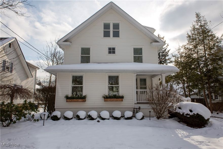 Welcome to this extraordinary century-old Colonial, a rare offering that has been completely reimagined through three thoughtful phases of renovation to marry timeless Village charm with impeccable modern comfort. From the moment you step inside, the home reveals its warm sophistication: a gracious front entry opens to an inviting living room with a gas fireplace, flowing effortlessly into an open dining area and into the stunning chef’s kitchen, where barstool seating frames exquisite Carrera marble countertops, a striking center island, custom cabinetry and curated fixtures. A beautifully appointed butler’s pantry includes additional sink, beverage cooler, and abundant storage. The seamless 2022 family-room addition is a breathtaking extension of the home, wrapped in natural light with French doors to the back porch, a handsome wood-burning fireplace, and rich hardwood floors that elevate every gathering. Upstairs, three bedrooms and two full baths await, including an exceptional owner’s suite tucked into its own private wing, boasting a wall of windows, a spa-caliber bath with walk-in shower and soaking tub, and a custom built walk-in closet. Laundry room is on second level. A charming third-floor fully finished suite with full bath offers an ideal haven for guests or additional living space, while the partially finished lower level provides flexible finished space and excellent storage. Great mud room off back porch. Located in the very heart of Chagrin Falls Village, this home places you just steps from award-winning restaurants, boutique shopping, and parks. Extensive updates include the 2022 addition by Pantuso Architecture and Auburn Homes Builders, new roof, Marvin windows, custom Amish exterior doors, all-new electrical and plumbing, Infratech heaters on deck, Hardie exterior, wide-plank flooring, Emtek hardware, designer lighting, a 2018 first-floor + kitchen renovation, and more! See supplements. Call listing agent to schedule your private showing today!