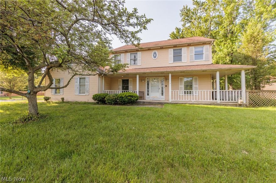 Welcome home to your 4 bedroom, 3 full and 1 half bath colonial located in the heart of Westlake.  Enjoy morning coffee on the wrap around front porch.  The home has a classic floor plan with and open foyer, the formal living to the right connecting to the dining room and a private office to the left.  Follow the hardwood floors back to the eat-in kitchen, featuring a center island and plenty of cabinets for storage.  The kitchen is open to the vaulted family room with a brick fireplace.  The laundry room and a half bath complete the 1st floor.  Upstairs you will find all 4 bedrooms including the vaulted master bedroom and bathroom with dual sinks, soaking tub and separate shower.  The finished basement will make for the perfect rec room and 2nd entertaining area with a built-in bar, stoned wall fireplace and third full bathroom.  Enjoy evenings outside on the wrap around deck while the kids play in the fenced in yard.  Located minutes from Crocker Park and I-90.  Call for your private showing today.