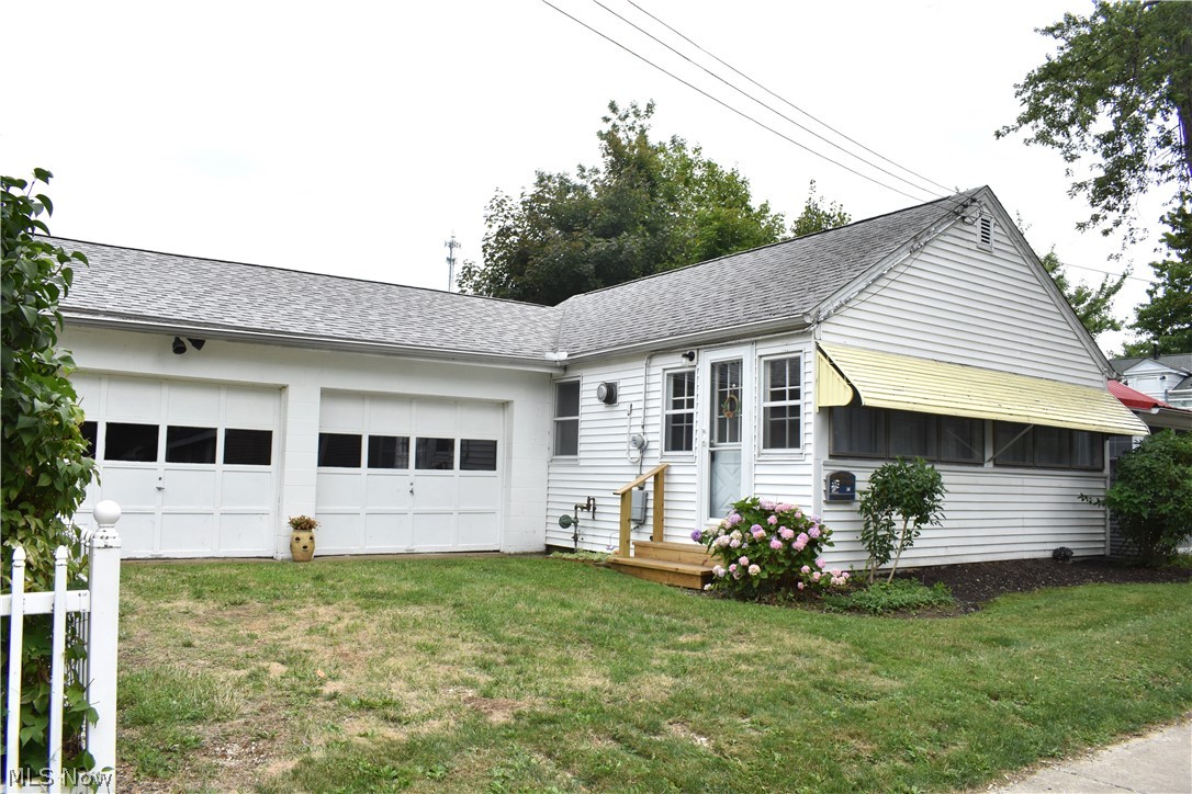 Welcome to Billow Beach - a Private Lake Erie access community just perfect for a summer getaway home! This beautiful 1 bedroom cottage is move-in-ready and being sold fully furnished, so there's still time to enjoy the remainder of summer and fall at the lake! This home boasts a nicely sized living room with vaulted ceilings, an open layout, and fantastic storage space with a large 2 car attached garage! It's located on a double lot, with a beautiful side yard & swing to enjoy that lake breeze. Just a short walk down the private access road and you're at the edge of a bluff overlooking Lake Erie, where you can enjoy gorgeous sunrises and sunsets, spot eagles, birds and wildlife, and relax to the sound of the waves! Access to the stairway down to the lake is currently off limits, but the association has voted to move ahead with repairing the staircase (timeframe for completion to be determined). This is an optional association, members pay annually.