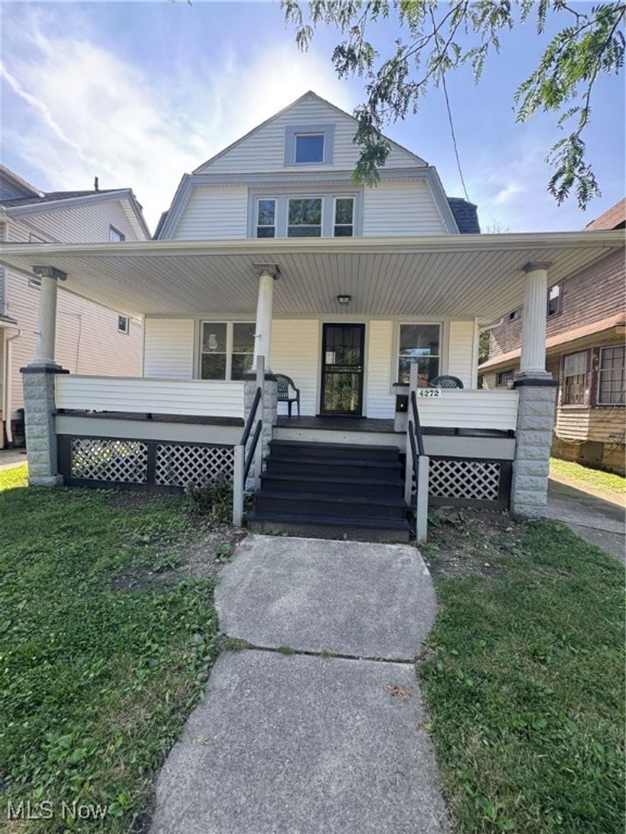 Welcome Home to 4272 East 116th Street! This freshly renovated 3-bedroom, 1-bath Colonial Home is move-in ready and full of charm. Featuring Brand new roof, new mechanicals and modern updates throughout. This home offers a bright and inviting living space perfect for homeowners or investors alike. The spacious kitchen comes equipped with all new appliances including the beverage cooler. The dining area flow effortlessly for easy entertaining, while the updated bathroom adds a fresh, clean feel. Enjoy a spacious backyard — ideal for gatherings, gardening, or relaxing evenings outdoors. Conveniently located near shopping, schools, and public transportation. Don’t miss the opportunity to add to your portfolio or make this beautiful home yours… Schedule a showing today and see everything this property has to offer!
