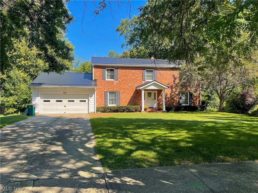 This stately colonial sits on a cul-de-sac lot in one of the most sought after areas in Mentor with Hopkins Elementary/Memorial Middle. You will be amazed of the room sizes, closets, and updates that make this comparable to newer and more expensive homes. Right from the front door, you're greeted with luxury vinyl on the first floor. Newer kitchen includes all appliances, quartz counters, upgraded soft close cabinets with designer drawers, garbage disposal, glass washer, farm sink... the list goes on! The kitchen is open to the family room with its wood burning fireplace and access to the large deck overlooking the private park like yard. Upstairs you will find the four large sized bedrooms, two of which featuring amazing storage in the walk in closets. Double linen closets in the hallway, and a beautiful primary suite with extra large walk in shower. Bathrooms are all updated. There is a finished lower level with a bar area with built in refrigerator, an entertaining or extra living r