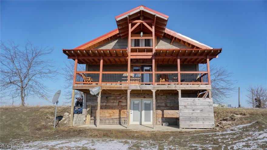 28 acres with newly built cabin !! Exploring 28 acres whether for hunting, on a side by side or just privacy schedule a showing. The walk-out lower level has not be finished yet, that will be left to the new homeowner on how to utilize this space (it has been plumbed for an additional bathroom). The Living Room, Dining Room and Kitchen are open to each other. Additionally on the first floor is one of the two bedrooms, an adjoining full bath as well as laundry/mudroon. The side entrance leads you into the laundry/mudroom area and fenced in area for pets is accessed from mudroom. The second story has large open bedroom, plenty of space for clothing and loft / walkway leading to private deck as well as another full bath.