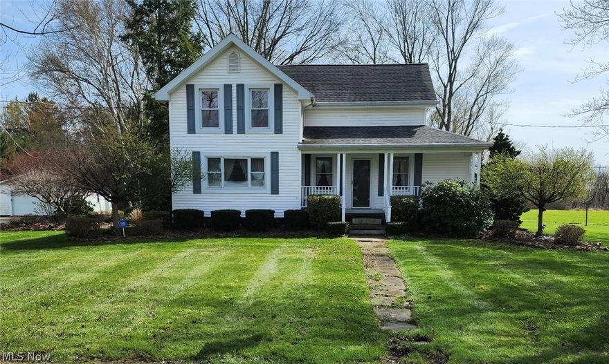 The Ridge in Fowler Township, this farmhouse overlooks the countryside while remaining just minutes from Route 11 and everyday amenities. Set on 4.001 acres, this beautifully updated homestead offers the perfect blend of peaceful rural living with convenient access to town, shopping, and highways.

The move-in-ready farmhouse is surrounded by colorful landscaping and features inviting outdoor living spaces, including a rear swimming pool and outdoor dining area perfect for relaxing or entertaining. Inside, the home is filled with natural light and character. Large windows, warm woodwork, and striking stone accents define the living spaces, highlighted by an impressive fireplace.

The renovated kitchen features KraftMaid cabinetry, hickory flooring, and a stone accent wall. The first-floor bedroom includes a new ceiling (2021) and new carpeting, while updated carpeting extends throughout much of the home. The second-floor bonus room features a whole-house fan for added comfort. A full basement with laundry provides excellent storage and workspace.

Major improvements include new plumbing (2022), monitored security system (2022), complete septic replacement (2024), and iron and carbon filtration upgrades (2024) added to the existing water softener and purification system. Roof on house and garage replaced in 2011. A gas well provides free annual gas consumption, keeping utility costs low.

Outbuildings include a large barn with lower garage area and spacious second-floor loft ideal for storage, hobbies, or creative use. A detached two-car garage and backyard storage shed add flexibility.

With acreage, updates, barn, pool, and beautifully maintained farmhouse, this rare Fowler Township property offers space, comfort, and endless possibilities. Call today for your private showing!