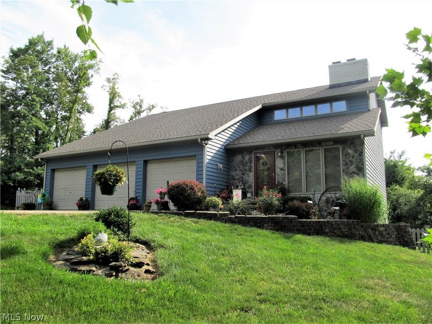 Fantastic & pristine is this four bedroom, three full bath contemporary home offering approximately 2600 sq ft of finished living space and situated on a very private 1+ acre lot and in the Warren School District.  Features first floor master and bath, first floor laundry, finished bonus room, vaulted ceilings, two fireplaces, beautiful decks, partially finished walk out basement with an additional 35x18 storage room, fenced yard, extra parking for that RV all on a gorgeous park like setting!  Home Warranty provided.