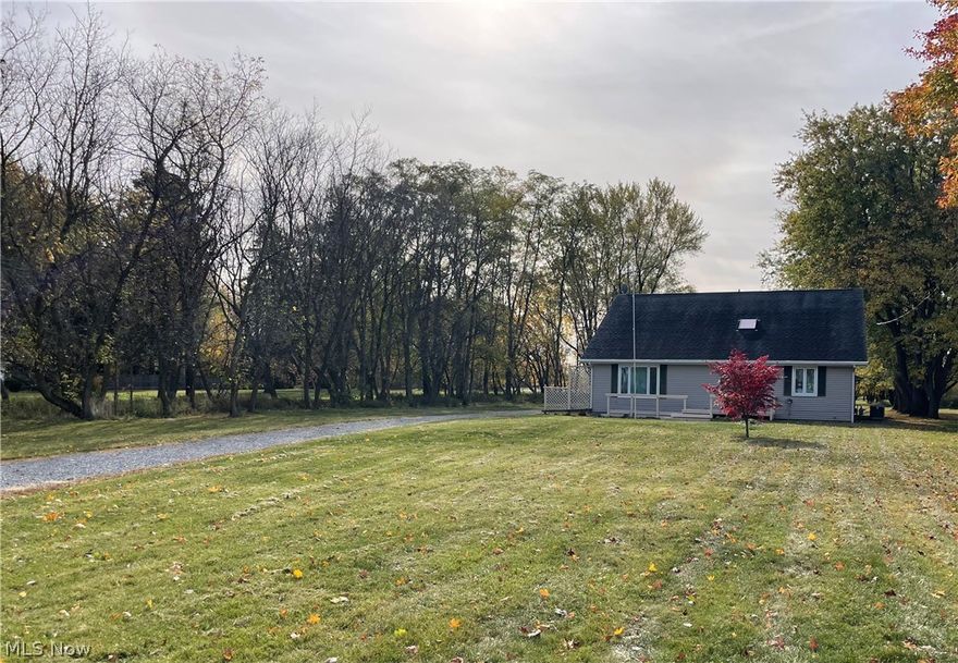 This spacious 4 bedroom 2000 sq. ft. home, located in beautiful Vermilion, sits back on almost an acre across the street from Lake Erie. With an open floor plan, there is much to offer. First floor includes: large eat-in kitchen, formal dining area, huge great groom, ½ bath, convenient laundry room and large bedroom suite with attached full bath. Upstairs you’ll find 3 additional bedrooms and another full bath. Outside there is a wonderful covered patio which acts as a breezeway connecting the home to its 2-car garage. There is also a 35x16 Quonset hut for your boat/rv storage needs in addition to an ideal 32x24 pole building with concrete floors/electric; perfect for workshop/storage.  Whole house generator comes with property.  Heat source is natural gas. Must see to appreciate.