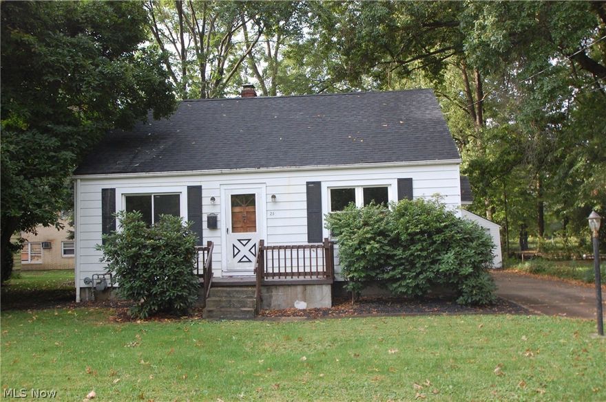 Nice 3 bedroom cape cod boasting over 1400 Sq.Ft. Features living room/ dining room area, kitchen with all new stainless appliances, 1 full bath and 2 bedrooms. The second floor has a huge space of 32x24 could be 2 more bedrooms. Recent updates include all new carpet and paint, appliances, brand new AC unit and newer vinyl windows. There is a full basement and a 2 car detached garage.