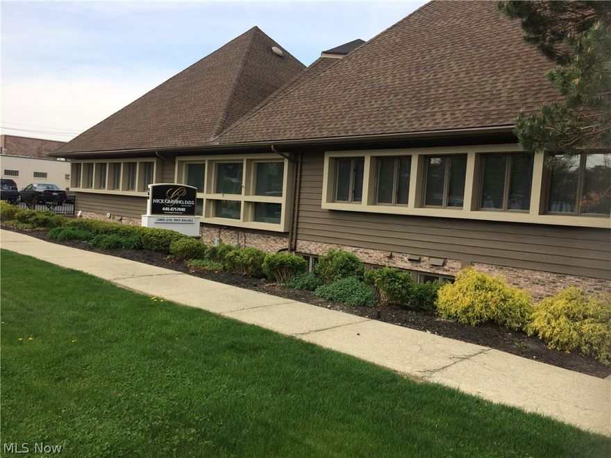 New Construction Offices in Bay Village! 289 Square Feet of Office space with large Windows in Lower Level. Landlord pays Water and Sewer,Electric,Gas and Trash. Tenant responsible for Phone and Internet. Common area kitchen and bathroom. Private Entrance and Security System and A/C. Large Parking Lot, High ed finishes.