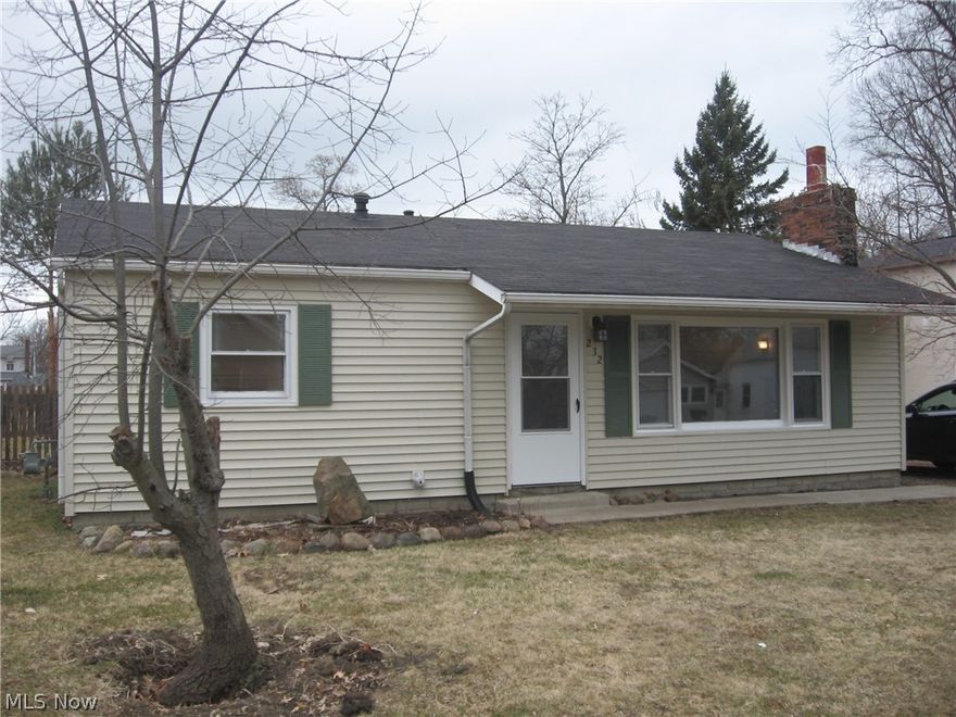 Nicely remodeled 2 bedroom home. Recently painted interior, kitchen and bath redone, fenced yard. Close to Lake Erie, 1 1/2 car garage.