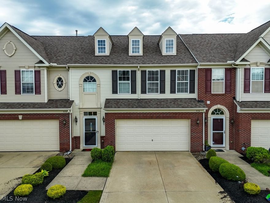 Welcome to this well-kept townhouse condo! You will appreciate the open floor plan of this home. The great room, dining area and kitchen have the perfect flow. The sliding doors lead out to the private, fenced patio area. The kitchen has a great breakfast bar and granite countertops, recessed lighting and all the appliances will stay. The flooring in the kitchen, great room and dining area has all been updated. There is a half bath on the main level that has been updated as well. The second level has 3 bedrooms and 2 full bathrooms. The laundry room is on the second level for your convenience. The spacious master bedroom has an ensuite bathroom with double sinks. There are 2 walk-in closets. The 2-car garage is attached. You will definitely enjoy the playground, picnic pavilions, and let's not forget... THE LAKE ERIE PRIVATE BEACH ACCESS. The seller is offering a home warranty to the buyer.