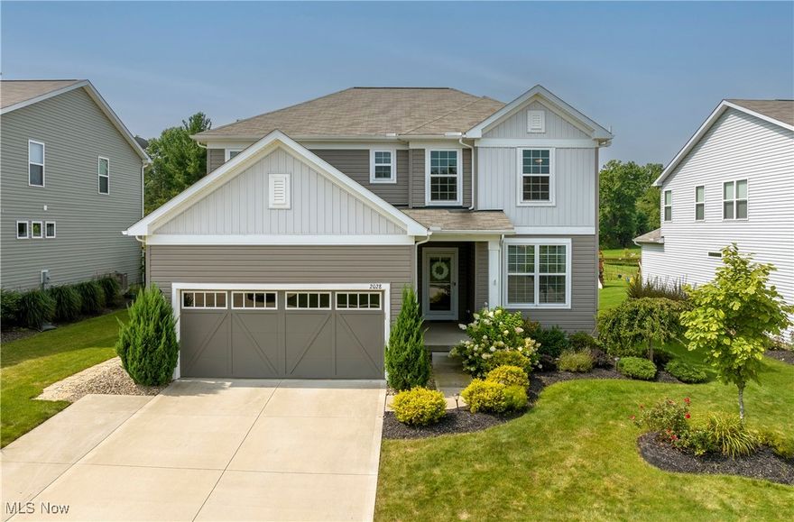 Welcome home to this charming, 3 bedroom colonial, located in the Baker's Glen community of Stow! You'll immediately notice how well this home has been maintained from the moment you pull up to the extended driveway. This residence is located on a quiet cul-de-sac street close to shopping, restaurants, parks, & interstates!  You won't want to miss this turn-key ready, newer built, Pulte home. As you enter the front door, you are immediately greeted by a spacious foyer that leads to a sitting room or office, powder room, staircase leading to 2nd floor, and stairs leading to your finished lower level. Foyer flows into living room, overlooking large private backyard, and features a cozy gas fireplace. There are plenty of windows throughout the first floor to allow ample natural light.  Custom lights have been added throughout home to add charm and character.  The jaw dropping kitchen features granite countertops, stainless steel appliances, with large center island and subway tile throughout.  Eat-in kitchen area extends past kitchen, making the perfect family gathering spot.  Slider leads to back deck, with large pergola to stay.  Deck leads down to patio, adding more entertaining space. Mud room off kitchen leads to an attached 2 car garage that was extended 4 extra feet in length! Heading upstairs, you will find all 3 bedrooms, including your large owner suite with private bath and tray ceiling.  En-suite owner's bath has a double rain tiled shower, jetted tub, and double vanity.  A custom walk-in closet with lots of storage completes this space. Large open loft space (currently a home office) can be the perfect kid hang out, or converted to a 4th bedroom.  Additional full bath and 2nd floor laundry room completes the upstairs area.  Downstairs lower level is fully finished, complete with recessed lighting, carpet, and an additional full bath.  Storage rooms have been perfectly placed throughout lower level.  Schedule your showing today before this beauty is SOLD!