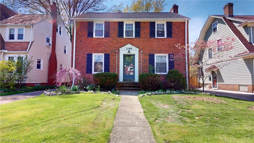 Welcome to 1286 Cleveland Heights Blvd in charming Cleveland Heights, Ohio.  Within this colonial you will find 3 good sized bedrooms, and 2.5 baths.  The half bath found on the main floor will be perfect for entertaining family and friends.  The spacious living room boasts a wood burning fireplace which flows seamlessly into the dining room and kitchen.  Upstairs you will find the primary bedroom with its own un suite.  This home uniquely features two sets of stairs leading to the second floor.  Off the back stairs there is a large upper deck with it's own greenhouse that overlooks a beautiful backyard.  The 2 car attached garage will be excellent for when the weather gets cold.  There is a screened in lower porch off the living room with a fan to keep you cool on hotter days.  In the basement you will find a full home security system which is stay with the home and a workbench.  All appliances are included.  This one won't last long!  Set up your private to today.