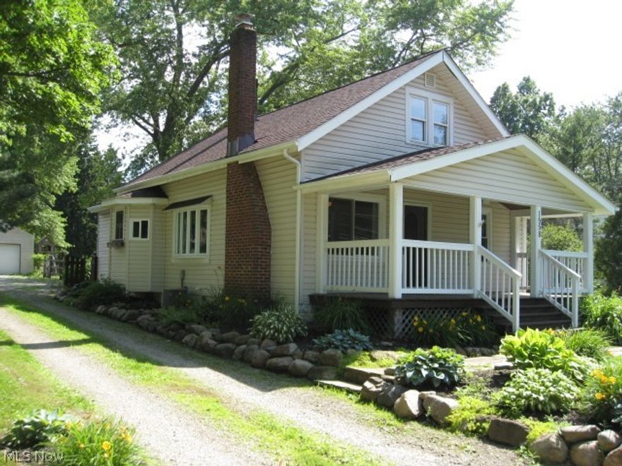 What a great find! Move right into this 3 bedroom cape. Open kitchen with bump-out ceramic floor plenty of storage and all appliances stay. Inviting living room with rustic wood burning fireplace. First floor walls were replaced with drywall and insulated. Two bed rooms down with newer carpeting. Updated bath vanity and flooring with additional storage. Large dormer bedroom has recessed lighting a large closet and wood flooring. Ceiling fans through out. First floor mud room. Newer windows and siding. Roof 6 months old. High efficiency furnace and air 2008. 50gal water heater 2017. Nice covered front porch with vaulted ceiling and fan. 20x20 deck and fire pit for entertaining. Huge fenced yard pond garden area and out building. A 30x30 garage with 220v. Landscaped yard with perennials and stone lined drive. One year home warranty. Don't miss this one!