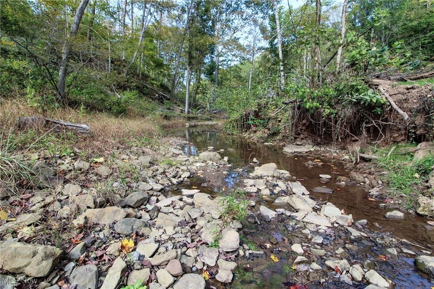 59 +/- acres pending new survey. Mostly wooded acreage. Select timber harvest completed. Great trail/road system through the property. 1960 +/- feet of road frontage on Cow Run Rd. Cabin and camping sites. 740 feet up to 1060 feet of elevation. Rolling to steeper topography. Small stream through the property. Hunting for deer, turkey, and small game. GPS coordinates are 39.4439, -81.2952. A new survey is needed to make a property split and to create this new parcel. Seller to reserve all mineral rights, and annual taxes are to be determined.