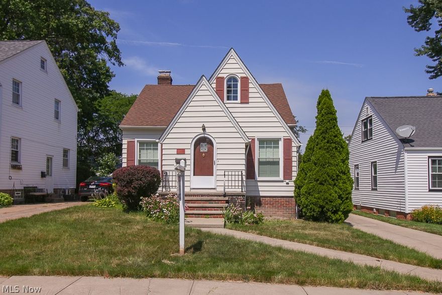 Charming West Park Bungalow! Comfortable Living Room With Decorative Fireplace and Beautiful Hardwood Floors. The Large Kitchen Offers Plenty Of Cabinet & Counter Space and Comes Fully Applianced. The Kitchen Features A Separate Eating Area With Bowed Windows and Built-In Curio Cabinets. The Downstairs Master Is Spacious and Accented With Natural Woodwork and Floors. The Bath Has Beautiful Ceramic Tile Work Around the Tub. Upstairs Is A Large Rustic Bedroom With Adjoining Bonus Room. This Would Make A Great Master Suite Or Teen Suite. The Waterproofed Basement Is Finished Off With A Carpeted and Drywalled Rec Room. Glass Block Windows! Dimensional Shingle Roof! Vinyl Replacement Windows! From the Sunroom Exit To the Patio and Backyard. Great Value!