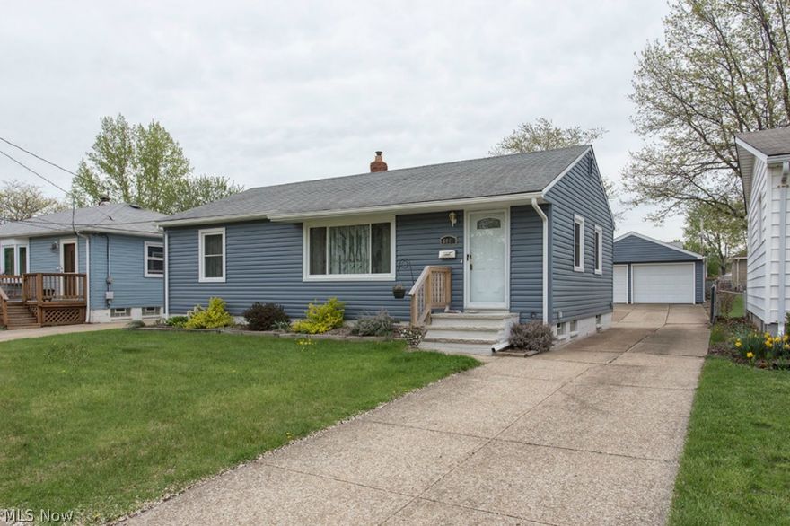 Move Right In! Ready for Quick Occupancy! Many Newers Include: Brand New Carpet May '14, Hot Water Tank 3/14, Upgraded Vinyl Siding (including Gutters & Soffits), All Windows, Front Door & Storm Door, and also the Front Porch all 10/13! Freshly Painted off White Throughout 3/14! Newer White Kitchen Cabinets, Counters, Ceramic Flooring & All Appliances Stay: Stove, Fridge, Dishwasher even Washer & Dryer! Even the Furnace & Central Air are Somewhat Newer! One Year Home Owner's Warranty Included! Concrete Driveway to Fully Fenced Backyard with Two and a Half Car+ Garage w/Opener! Partially Finished Recroom (w/Glass Block Windows) Bar, Full Bath w/Shower & Workshop! EZ Show Anytime! Be First or You are Last!