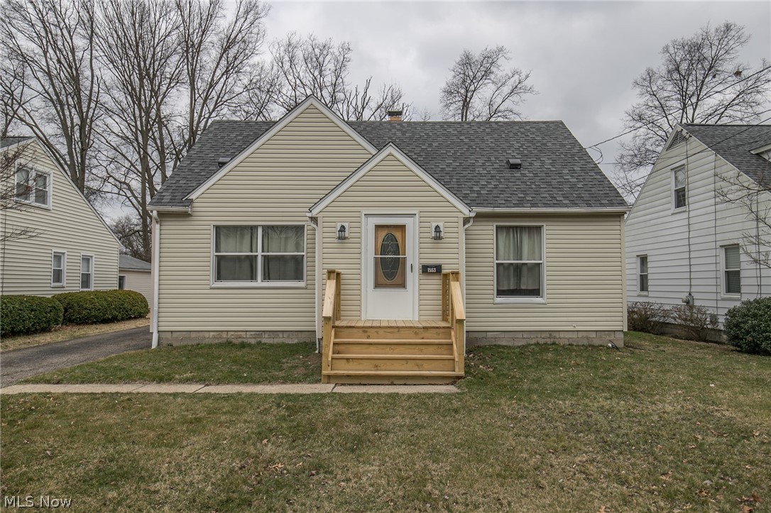 Spacious Cape Cod in desirable area in West Akron. Freshly painted and newer flooring in kitchen and back room. Roof, AC, front porch, garage door were all replaced in 2018. Updated windows throughout. Call for your private showing today.