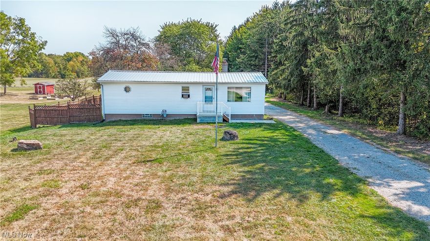 Welcome Home! This cozy, updated home sits on a spacious 1-acre lot, offering both comfort and functionality. Step outside to find a large 24x24 garage equipped with a wood burner, perfect for projects or winter warmth. The home features a newer metal roof for peace of mind, along with a fenced-in area ideal for pets and ample parking for all your vehicles or guests.
Inside, enjoy the charm of a vaulted living room with an open layout, an updated bathroom, and two bedrooms. The basement is a blank canvas, ready for your finishing touches, and it's already prepped for a wood burner hookup if desired. Newer filtration system included.
All inspections have been completed – just ask your agent for the full reports. Don’t miss out – schedule your private tour today!