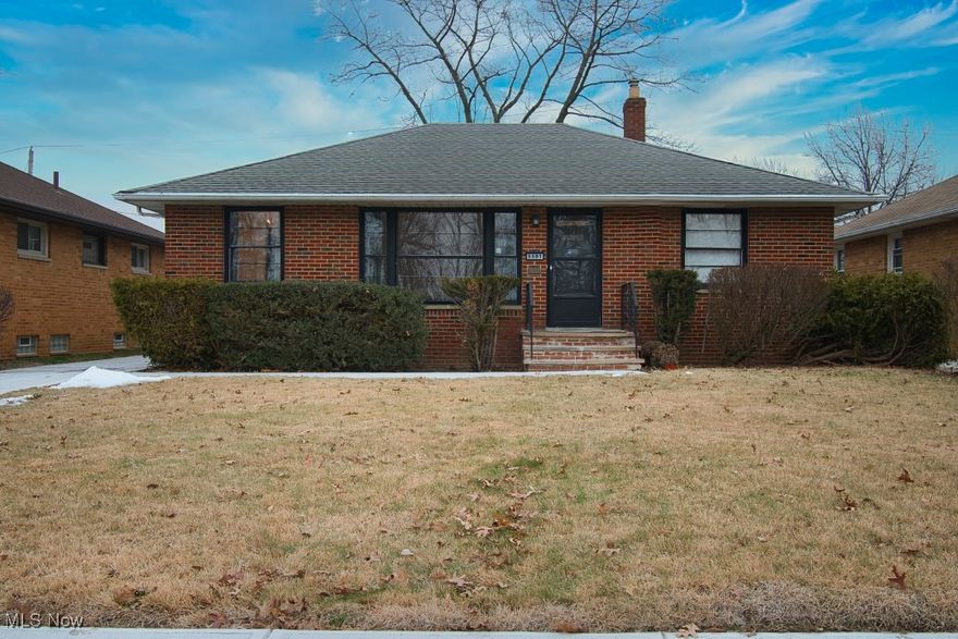 Charming Brick Ranch in Garfield Heights! This well-maintained 3-bedroom, 2-bathroom brick ranch in the heart of Garfield Heights! This cozy home offers one-floor living with a spacious layout. Enjoy a bright and inviting living room, a functional kitchen is equipped with a stove, refrigerator, and microwave, and a dining area ideal for gatherings. The home is freshly painted and has hardwood floors throughout. The full basement provides additional living space, perfect for a rec room, home office, or extra storage. Outside, you'll find a private backyard, great for relaxation or entertaining. Conveniently located near highways, shopping, dining, and parks, this home offers easy access to everything you need. Plus, a washer and dryer are included for your convenience! Don’t miss this fantastic opportunity—schedule your showing today!