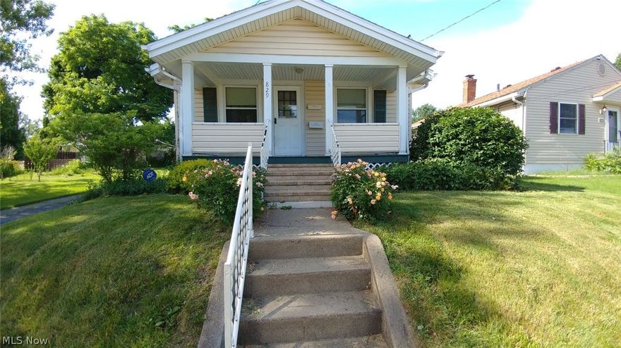 You won't go wrong with this adorable bungalow situated on 2 lots. Perfect for a garden or a retreat for the kids to play. Extra room in basement for a 3rd bedroom or family room. Home also includes a 2-car garage. If you're just starting out or downsizing, this home will be perfect for you! Hardwood floor under all carpet.