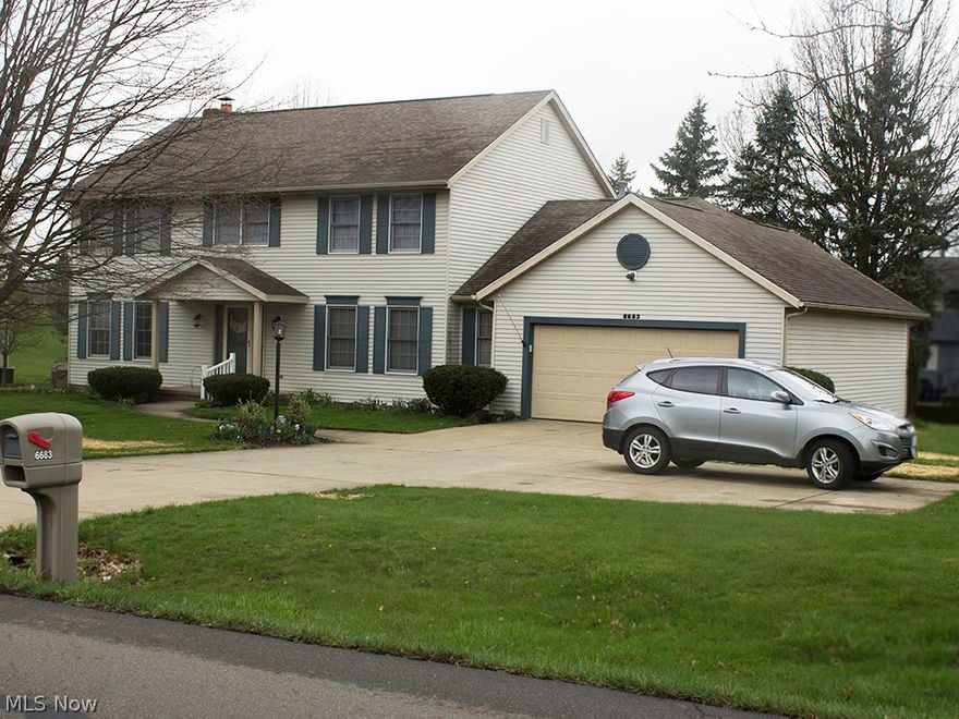 This beautifully maintained, recently updated, 2 Story Home is ideally located in Plain Township. Minutes away from many restaurants and shopping areas, this Home offers move-in condition, spacious rooms, and tons of storage. From the front, you enter a Colonial Central Hallway and Foyer, with exceptional oak floors. An archway on the right, enters the Formal Dining Room, with its gently recessed, textured ceiling. To the left, double French Doors open to a Private Living Room/Office/Den, with a single Door leading into the large Family Room, featuring a cozy gas fireplace and an open layout, leading to the large Dinette area. An atrium door opens onto the Deck overlooking the Backyard. The spacious, updated Kitchen features a large Island/Breakfast Bar. A Half-Bath, and Laundry/Mud Room completes the First Floor. The large full Basement is ready to be finished, yet very usable as is. The spacious two-car, attached Garage has tons of storage/work space, plus an add-on room. The Overhea