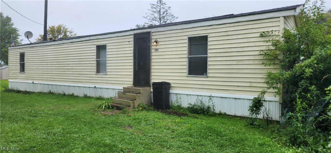 Welcome to this 2 bed 2 full bath Mobile Home located near Lake Erie in Geneva! Some updates have been done to the home recently. Just needs some finishing touches to make it your own! Situated in a quiet park on a corner lot. Featuring a large Living room, and nice size Kitchen/Dinette area. 2 full Bathrooms with access from each bedroom! Check this one out and lets make it Yours today!