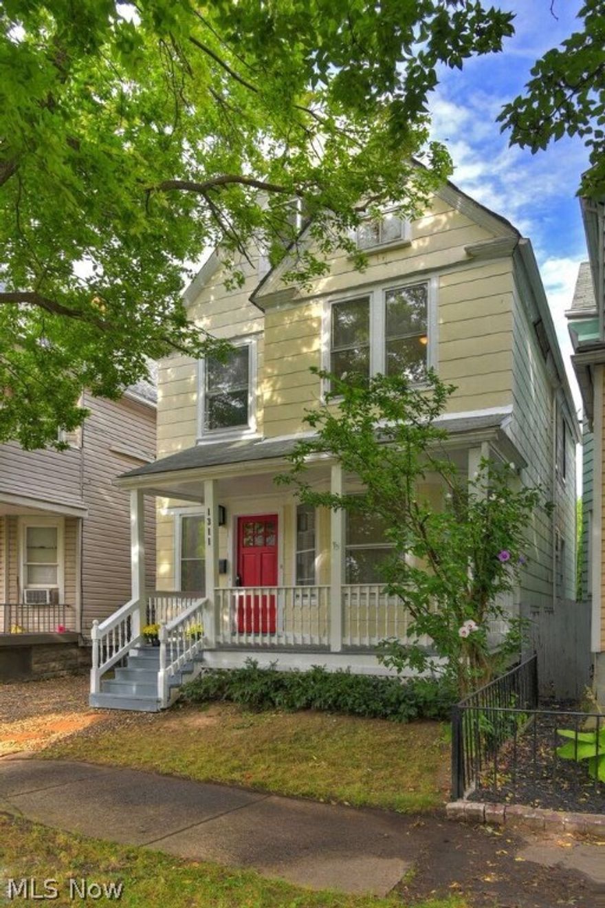 Fantastic turn key starter home in the heart of Battery Park/ Detroit Shoreway.   Views to Lake Erie at the end of your street, a 5min walk to the new Edgewater Park Pavilion and beach, 5min bike ride to Gordon Square, so many amenities right at your fingertips, the location doesn't get any better!   1st floor features formal entry and living room, a large eat in kitchen with new stainless steal Samsung appliances, new subway tile backsplash, new wide plank composite wood flooring throughout, and a rare updated 1st floor full bath.   The backyard is very spacious and private, there is also a large deck directly off of the kitchen, great space for entertaining.   2nd floor has 3 large bedrooms that have been freshly painted and carpeted.  2 rooms were combined to form a large master at the front of the home with 2 closets.  Renovated second floor bath with modern vanity and subway tile shower.  The 3rd floor can be used as a large master bedroom or a home office / rec room.  The basemen