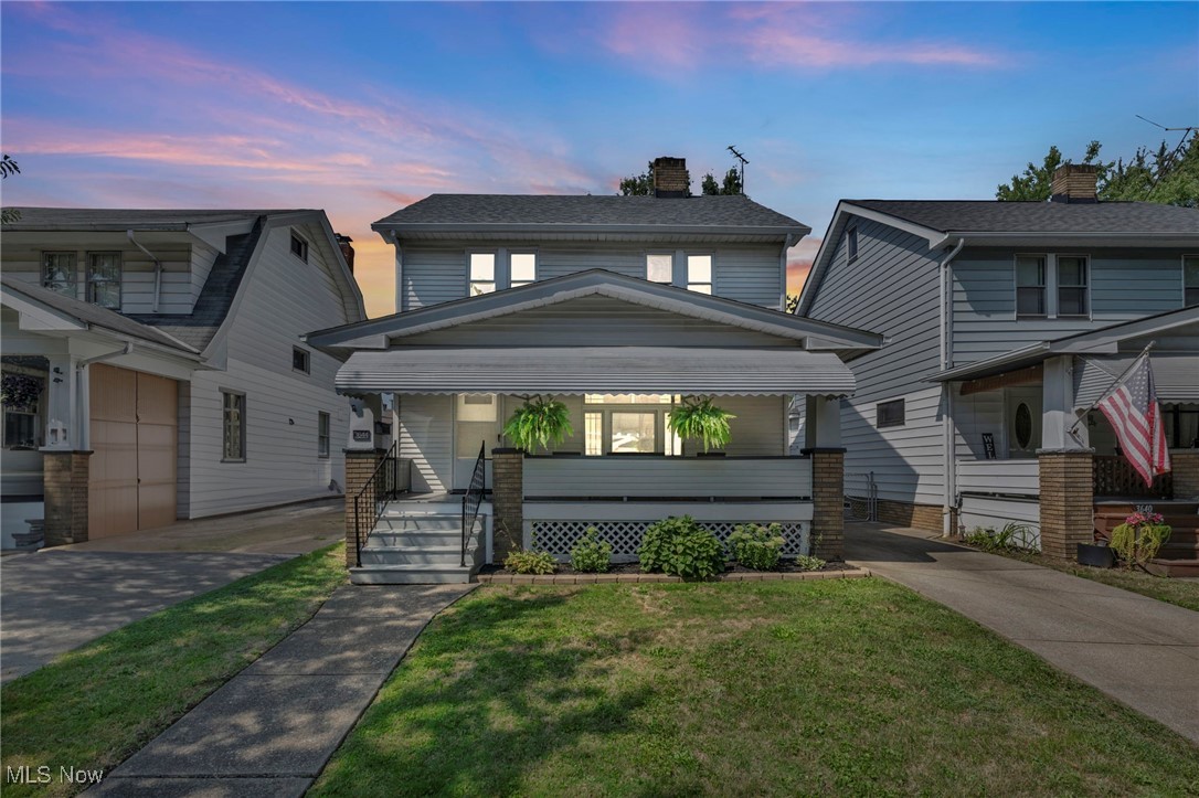Welcome to your new home in a vibrant Cleveland neighborhood, just moments from Edgewater Park and downtown! This inviting 3-bedroom, 1-bathroom residence features a charming front porch, perfect for unwinding and enjoying the neighborhood with a cup of coffee or taking in a seasonal thunderstorm. Inside, you'll find a spacious dining room with built-ins that add character and convenience for entertaining. The home also includes a versatile third-level room, currently a blank slate, ready to be customized to your needs, whether you envision a cozy loft, home office, or extra bedroom! The fenced-in backyard offers a private oasis for outdoor gatherings and relaxation. With Jefferson Park and its exciting amenities nearby, you'll have the best of city living at your doorstep! This home combines comfort, character, and endless potential! Make it yours today!