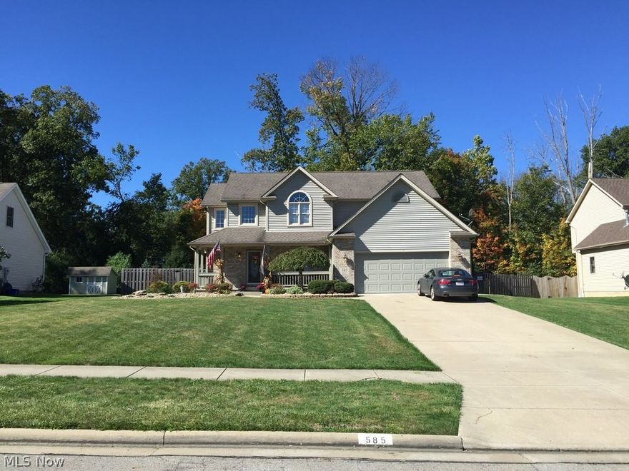 Newly remodeled home in 2015 with $30,000+ in improvements.  Current home owners sold their nearby restaurant and are moving out of state.  Entire interior professionally painted including ceilings, closets, basement, and garage.  New stressed wood ceramic tile ( Buckeye Tile ) in living room, dining room, and foyer.  New granite counter tops, sink, fixture, and garbage disposal.  New oak crown molding and archway encasement's throughout the first floor.