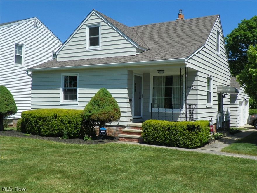 Move in ready !  Cape Cod * 3 Bedrooms * 1-1/2 Baths * Corner lot * Vinyl sided garage with a covered patio area between the garage and house * Gas Grill *  Tons of storage * Updated Kitchen * Appliances remain * Freshly painted, neutral interior * Beautiful hardwood floors * New screen/storm doors * Newer HWT (2017) * Blown in insulation along the top & side walls * Huge dormer * Ceiling fans * Nice Basement Recreation Room with knotty pine walls and a bar * Glass block windows and a 1/2 Bath in the Basement * New Roof with tear off (2019) * Exterior recently painted *  Clean and well kept !