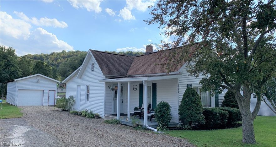 Great ranch home in the Indian Valley school district. This property is in move in ready condition. There are 2-3 bedrooms, 1 full bath, a first-floor laundry, and a full walk out basement. There is an oversized 16x32 mechanic’s dream garage. All the appliances are included. There is a nice covered front porch and a side deck. The basement could easily be finished for additional square feet. The lot is 60x120 with rear alley access.  Call today to make this your home!