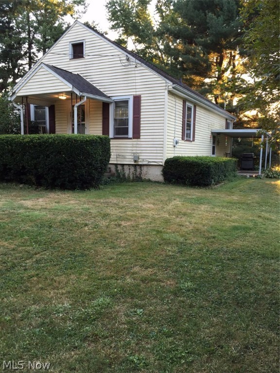 Darling 2 bedroom Ranch with real Country Living situated on 2 lots. This home has a nice big Living Room and an eatin Kitchen. The Dishwasher, Refrigerator, Stove, Washer and Dryer all stay! Full Basement with a toilet. Nice big 28x24 2.5 car garage. Enjoy next summer with the above ground pool and cute patio. There is water at the street if the buyer is interested. Come and take a peek today! This property will not last long! Just REDUCED $10,000!