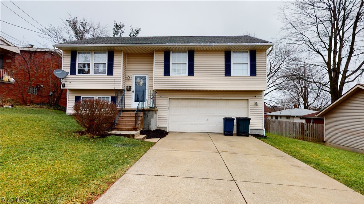 This 3 bedroom, 1.5 bath house with a 2 car attached garage is located in Firestone Park on a side road off of E Waterloo road in Akron. With convenient access to shopping and the highway this home is in an ideal location for the new homeowners. This home has a lovely open lay out which allows for great comfort and entertainment. With a great deck and fenced in backyard this home is also great for pet owners and having guests over for cookouts and fun! This home has been well cared for and is move in ready for its next homeowners. Don't miss your opportunity to take a tour of your potential home today!