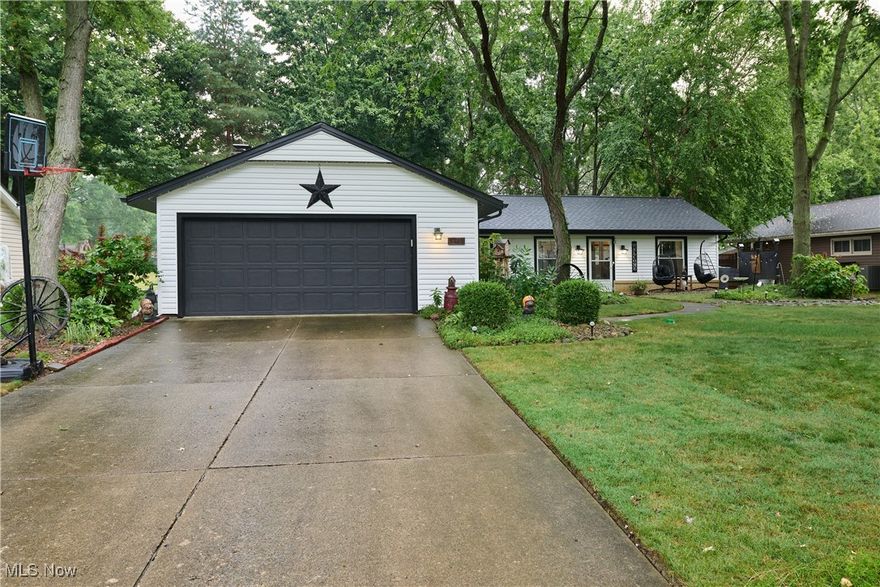 This stunning ranch features a spacious layout with 3 bedrooms and 2 full bathrooms, perfectly blending modern upgrades with timeless charm. The kitchen boasts a sleek renovation completed in 2023, including new vinyl flooring, updated windows, new appliances and a stylish backsplash. The kitchen flows seamlessly into a cozy dining space, ideal for entertaining, with fresh updates from 2022, leading right into your main living space. Enjoy the serene primary bedroom with an en-suite bathroom, refreshed in 2020. Additional upgrades include siding in 2020, Windows 2020, new roof (2025), and a modernized kitchen island (2023). With ample natural light and a prime location, this home is move-in ready. Don’t miss out—schedule your viewing today!