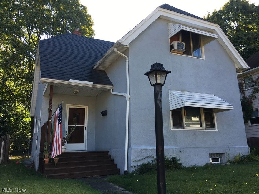 PRICE REDUCTION! Charming and unique home with fenced back yard. Decorative fireplace in living room surrounded by built-in bookshelves with natural wood trim on first floor. Dining room opens into an eat-in kitchen. Home features a front porch, foyer entrance, security system and 10 X 8 shed at the end of the driveway. Owner motivated. Home sold AS-IS.