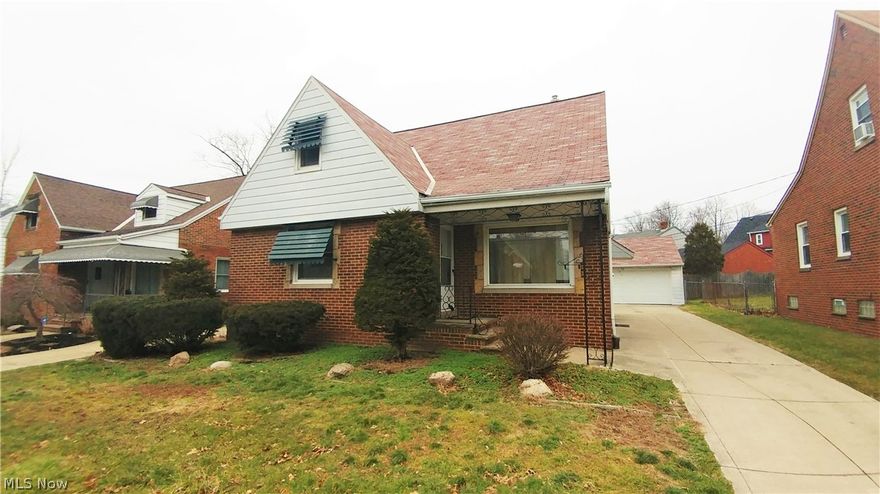 Tenant occupied investment property. Brick bungalow with 4 bedrooms, 1.5 bathrooms, full basement, detached 2 car garage. Owner is selling as-is and won't be making any repairs.