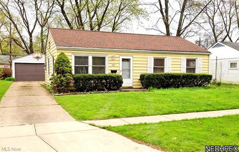 Looking for a pet free, smoke free, tenant. Located on a little-traveled subdivision cul-de-sac. 988-sqsft basementless ranch with three bedrooms, one full bath, living room, and eat-in kitchen. The kitchen has newer counter tops, flooring and dishwasher. The bathroom has newer floor, vanity and sink. The interior has been painted and the carpets cleaned. The house has white six panel interior doors & closet doors. Washer & electric dryer hookups. The last tenant left a dryer in the house. It is unknown if it works or not. The Dryer can stay or go. There is a 2.5-car detached garage with new opener, remote entrance and two controls for the cars. ** 0.3-miles to new (2011) pre-school through grade-4 Grindstone Elementary School. 1.3-miles to Berea library, lakes and city outdoor pool. 2-miles to Berea Recreation Center. 4.2-miles to I-71 at Bagley Road. 5-miles north & 13-minutes to CLE-Hopkins Airport and I-480. Easy access to shopping, restaurants, Cleveland Metroparks, Baldwin-Wallac